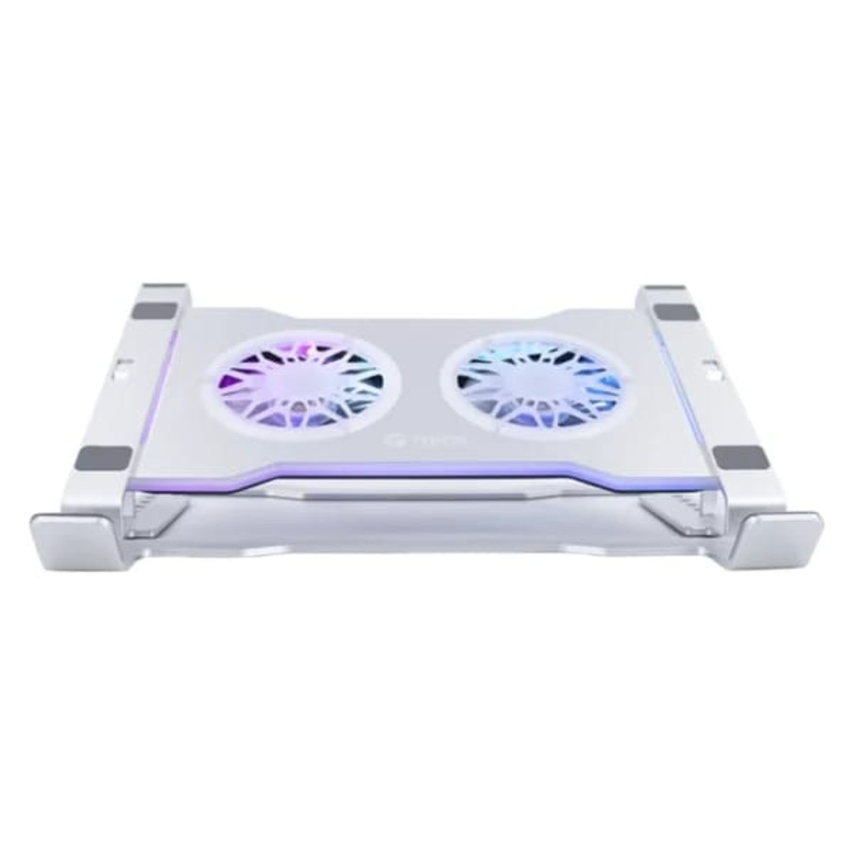TEROS - COOLER PLATEADO TEROS TE-7135N CON DOBLE VENTILADOR PARA LAPTOP