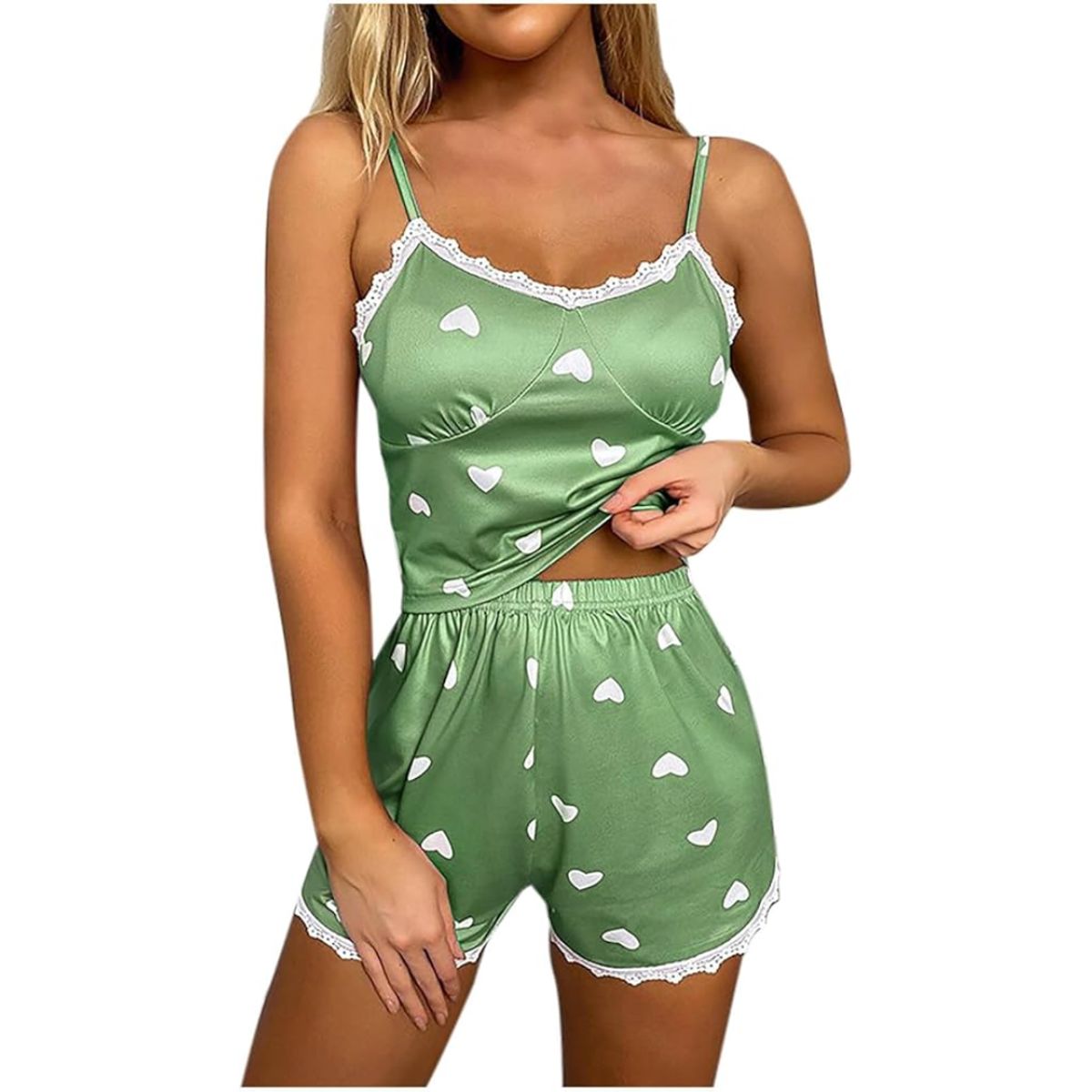 INSPIRA MARKET - Pijama Verano 2 piezas Diseño Corazones Mujer