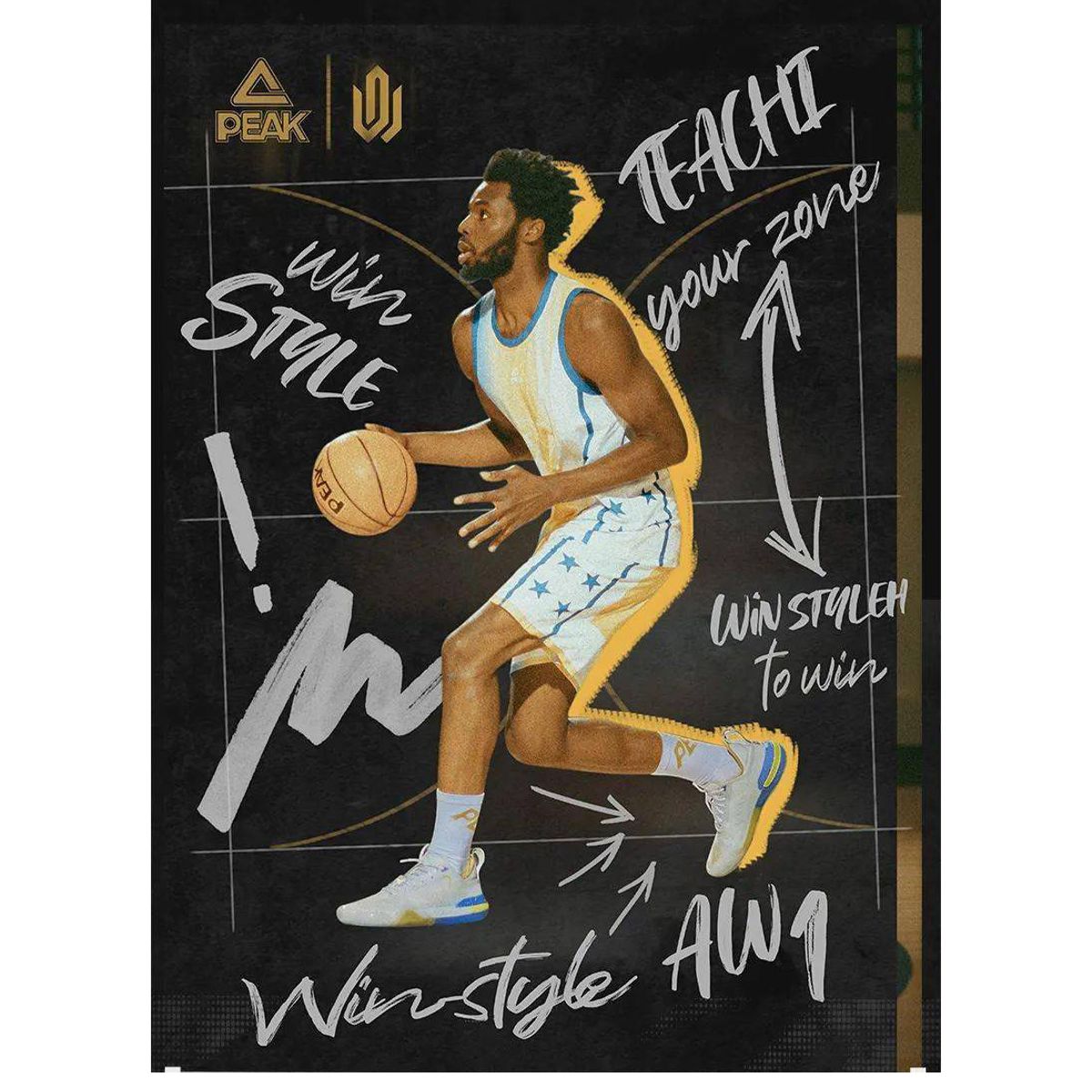 PEAK - Camiseta Oficial de Basket Andrew Wiggins