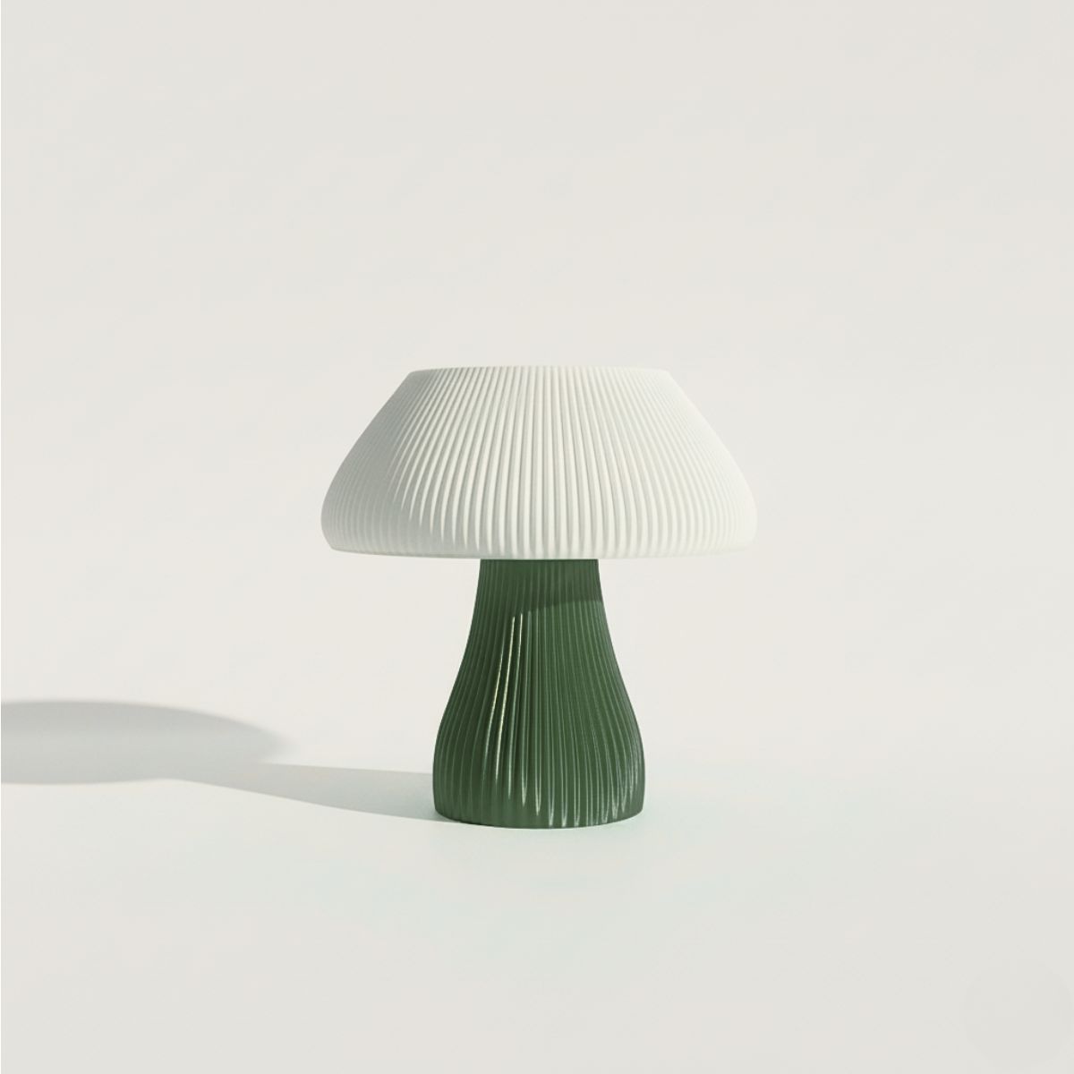 GENERICO - Lámpara Lumia de impresión 3D blanco y verde olivo