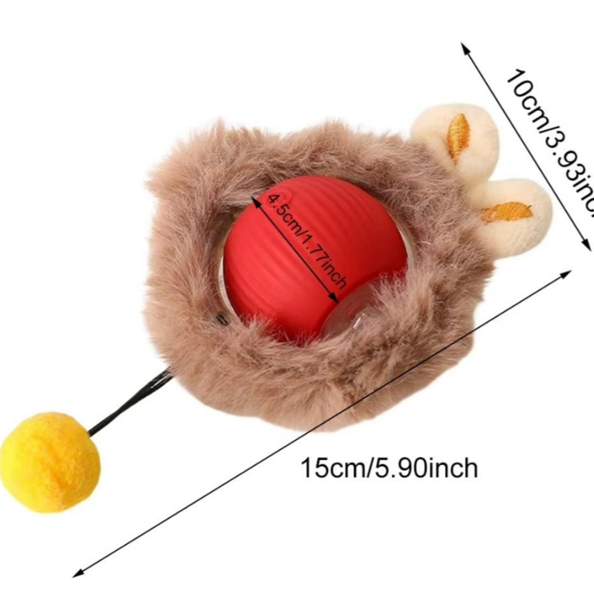 GENERICO - JUGUETE PELOTA INTERACTIVA TIPO RATON PARA GATOS