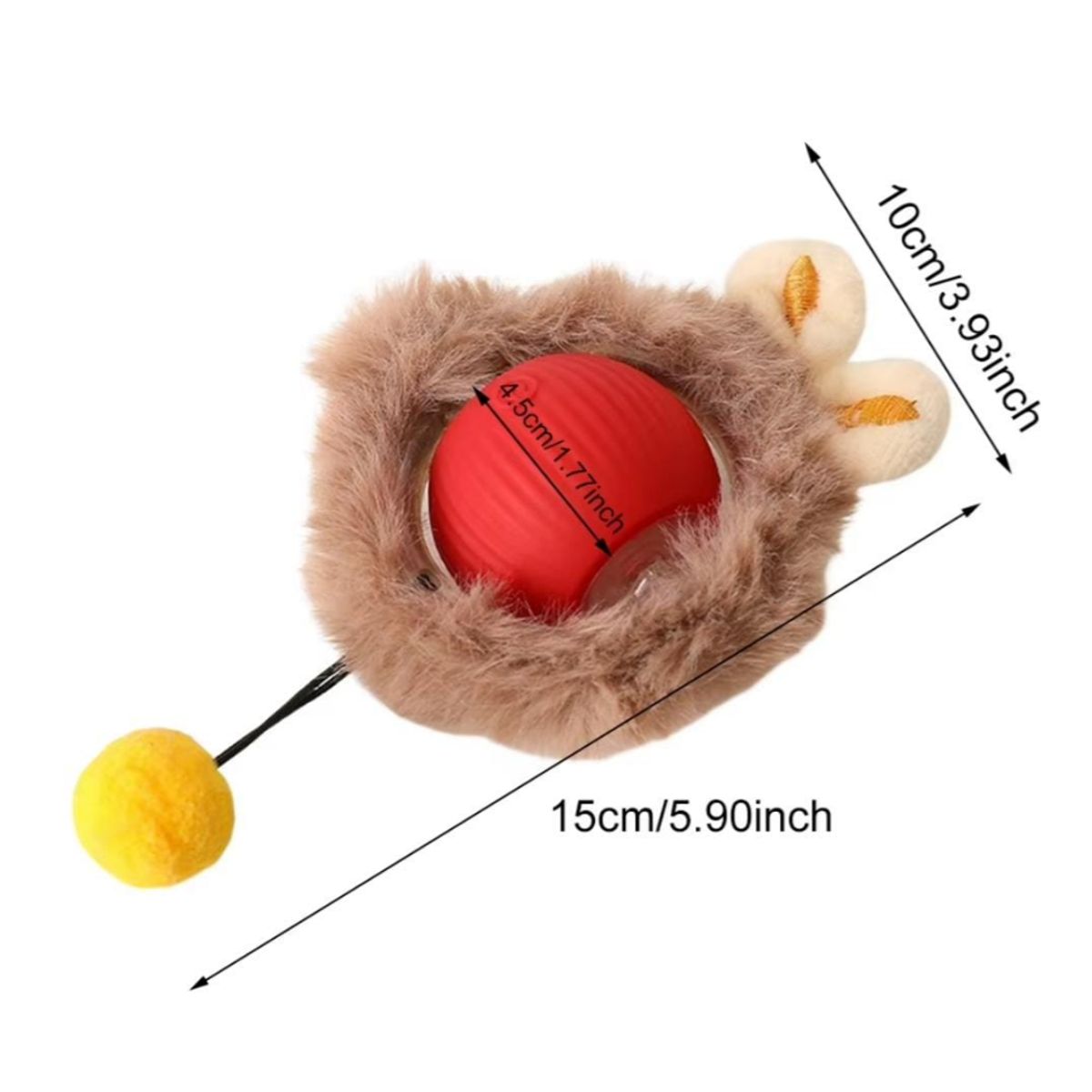 GENERICO - JUGUETE PELOTA INTERACTIVA TIPO RATON PARA GATOS