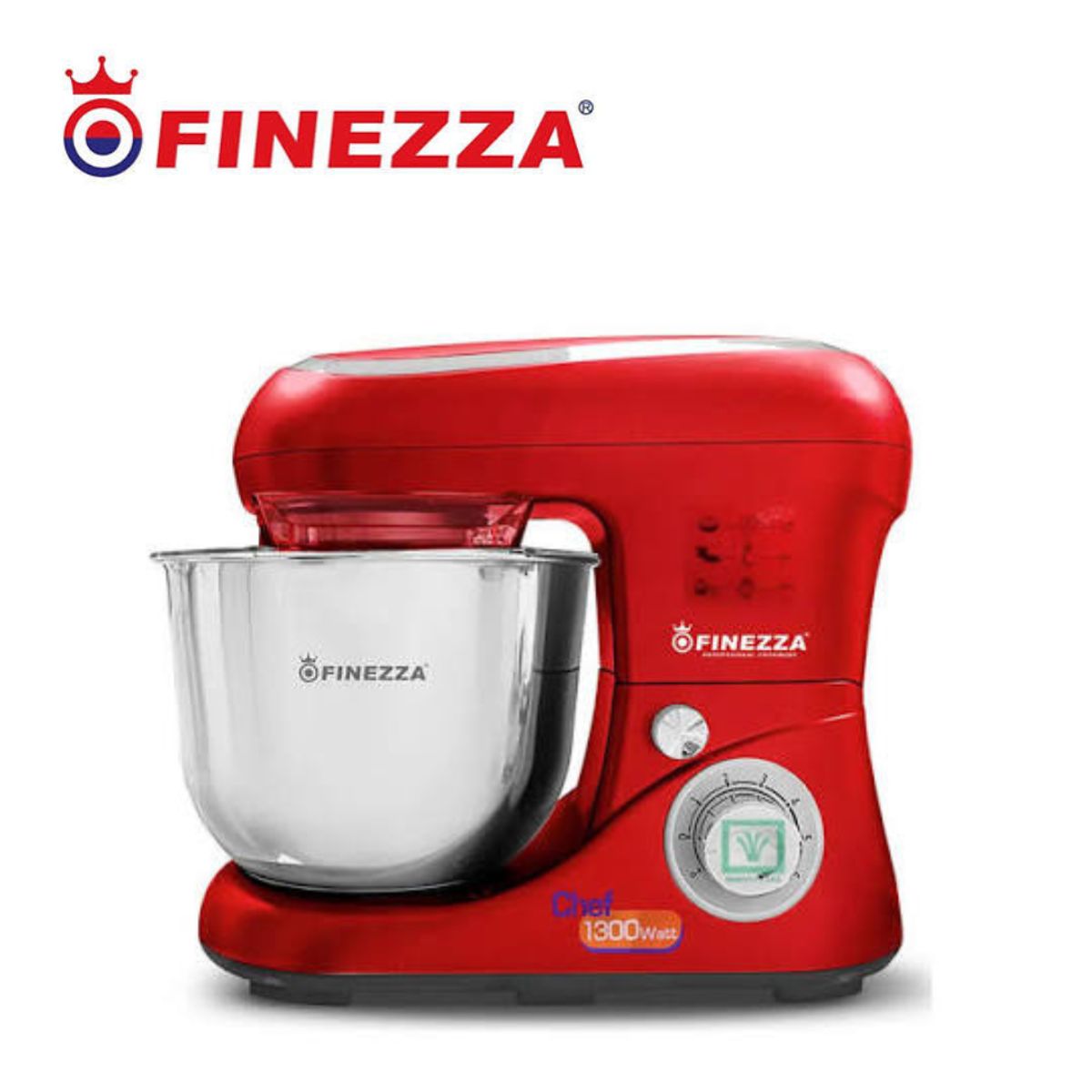FINEZZA - Batidora 1300 watts FINEZZA rojo 6 velocidades FZ-6822B