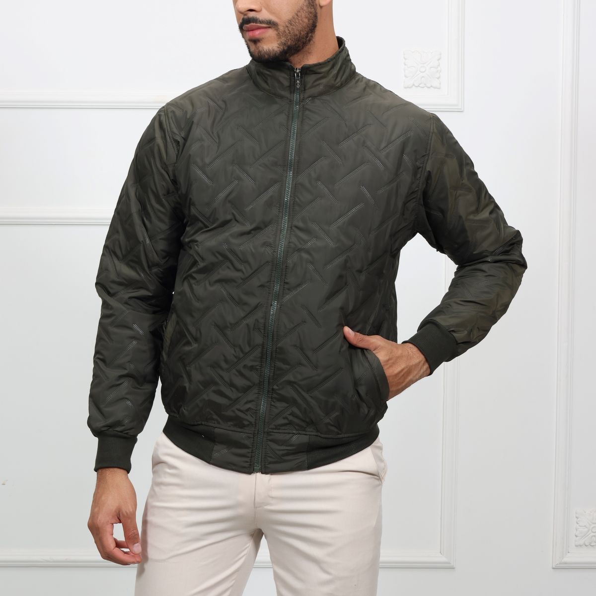 GENERICO - Casaca Hombre Impermeable Roca - verde militar