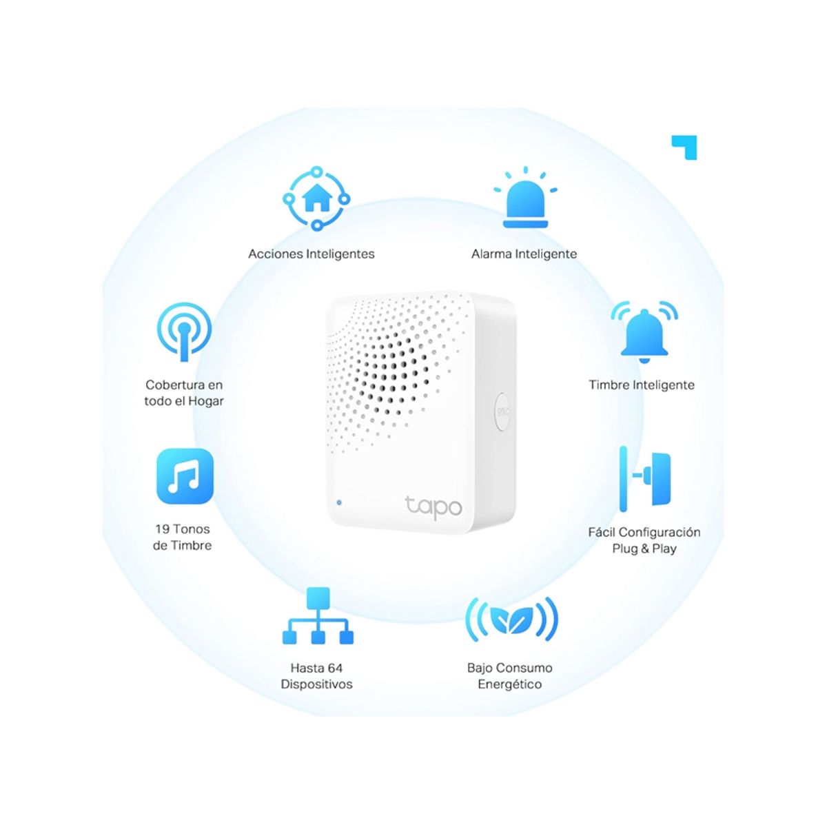 TP LINK - HUB INTELIGENTE CON ALARMA TAPO H100