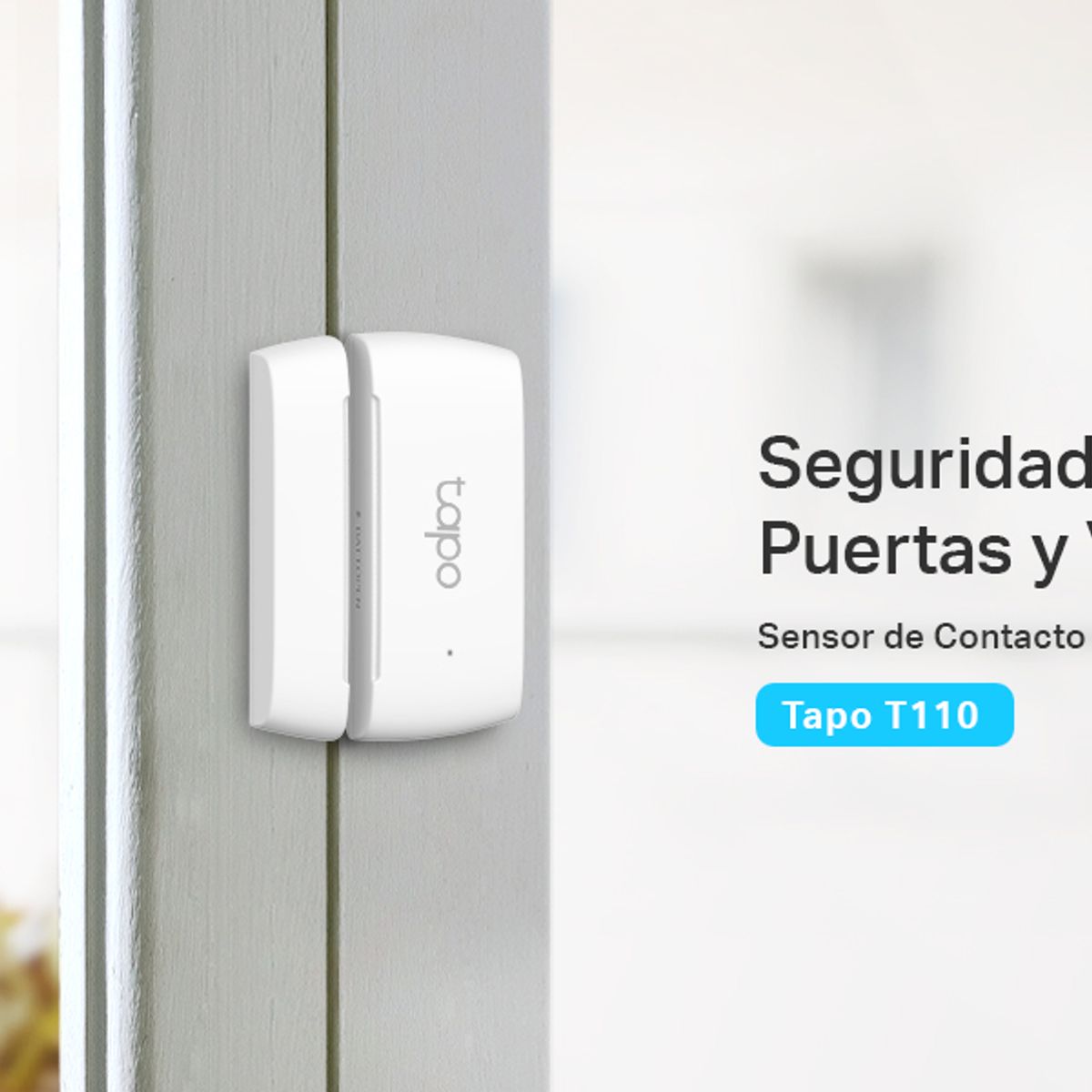 TP LINK - CONTACTO MAGNETICO INTELIGENTE TAPO T110  REQUIERE H100