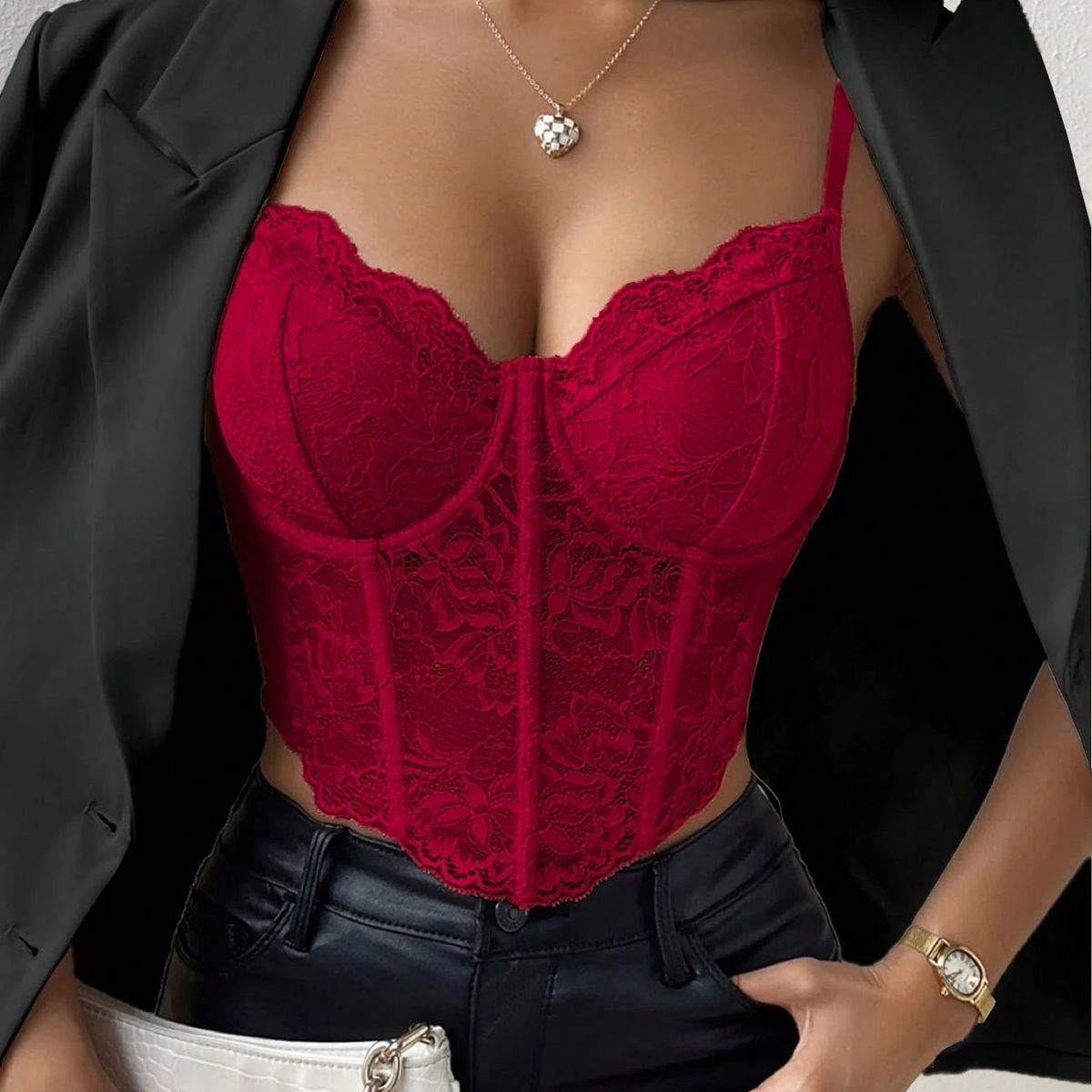 GENERICO - TOP LOLITAS ROJO VINO ROCY