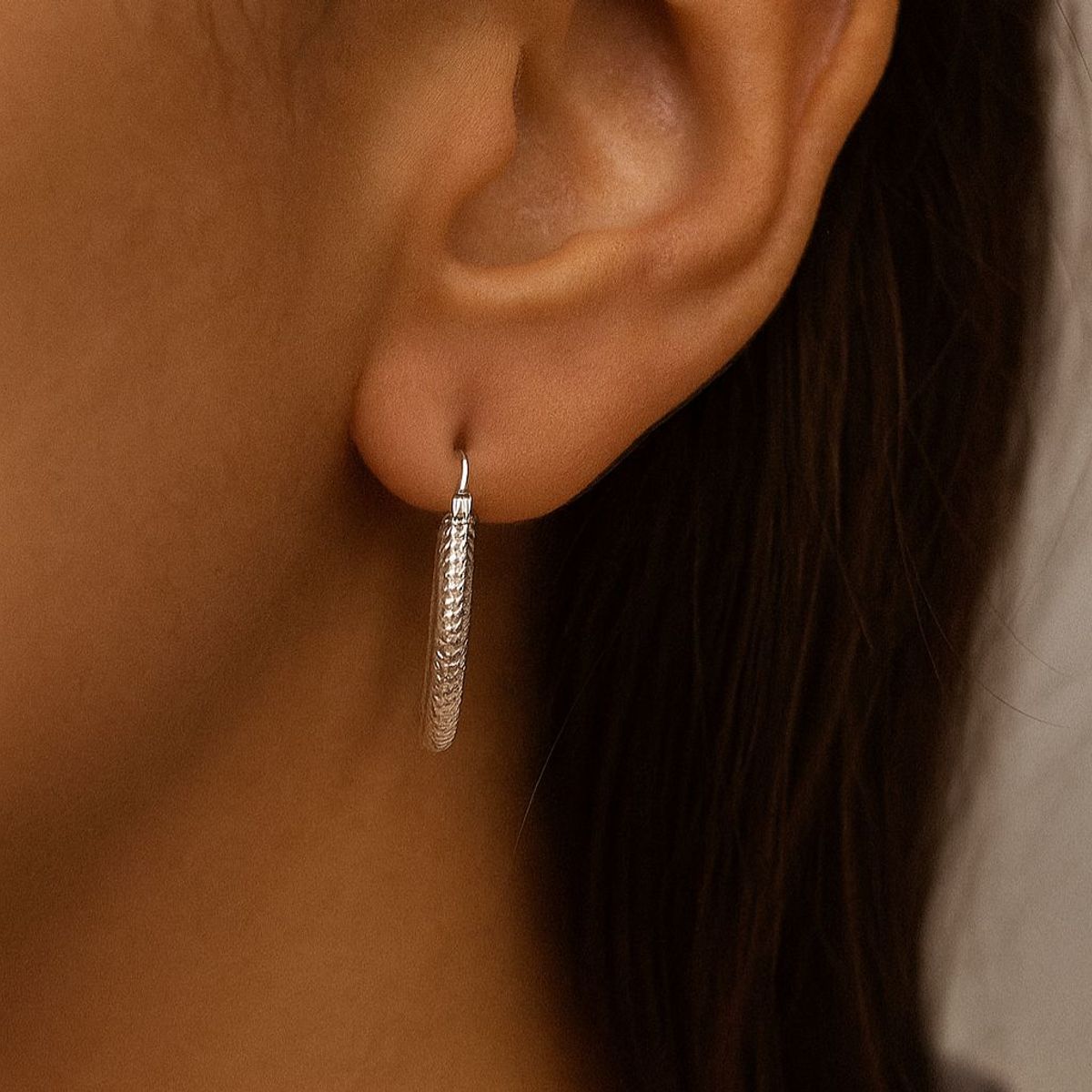 JOYERIA D'PILMER - ARETE ARGOLLA DE PLATA