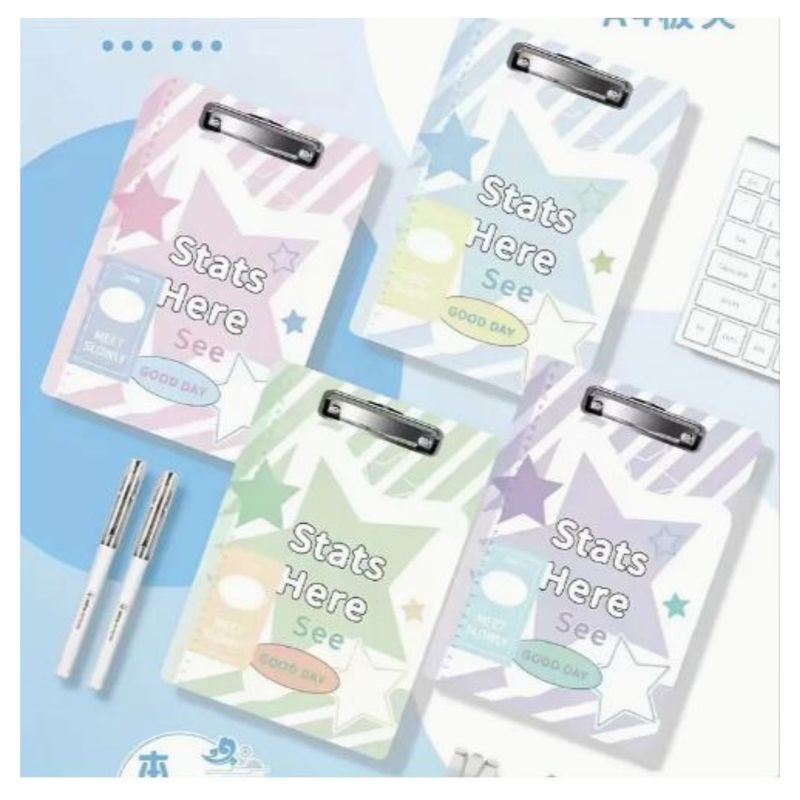 GENERICO - TABLERO A4 PORTA PAPELES X4 UND UNIVERSITARIO KAWAII GIRLS