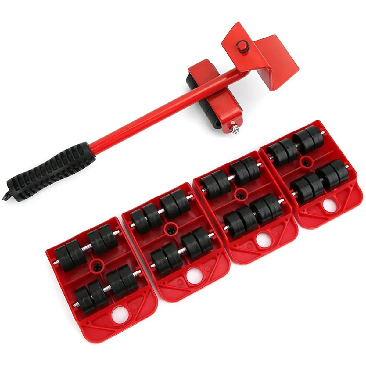 Base Ajustable Kit 4 Ruedas Mover Muebles Lavadora, marca GENERICO - Foto 2