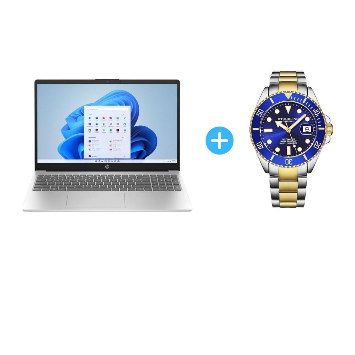 HP - Combo Laptop HP 15-FD0173WM Core i7 512GB 8GB + Reloj Hombre Stuhrling Original 4055.1