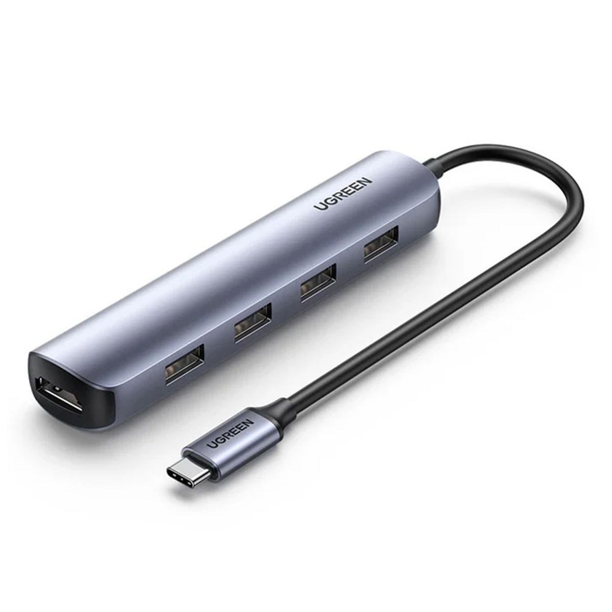 UGREEN - HUB UGREEN 5 EN 1 USB-C A 4 PUERTOS USB 3.0 Y HDMI CM417/20197