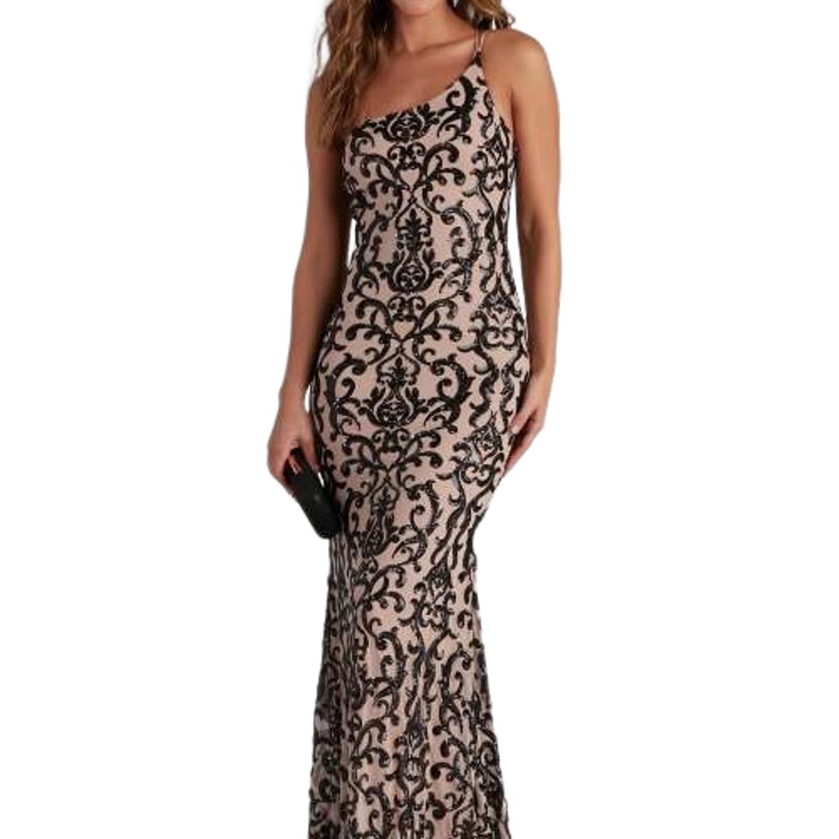 BLWOENS - Vestido de noche para mujers - Negro