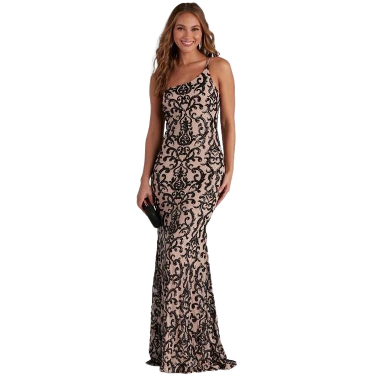 BLWOENS - Vestido de noche para mujers - Negro