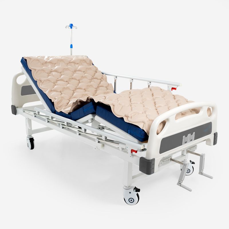 GENERICO - Cama Clínica Manual 2 Posiciones Pro + Colchón + Colchón Antiescaras