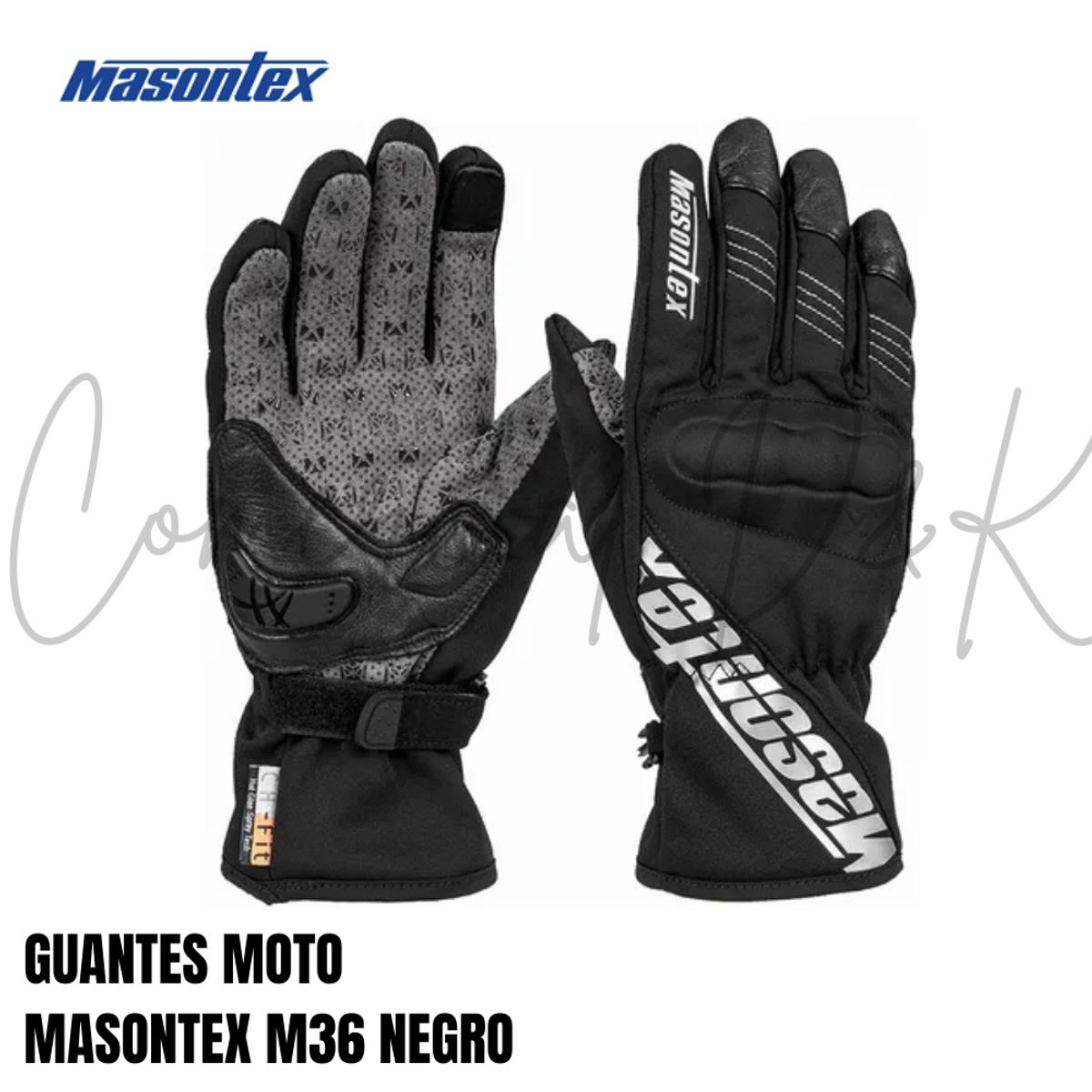 GENERICO - GUANTES MASONTEX M36 NEGRO TALLA M MOTOCICLISMO