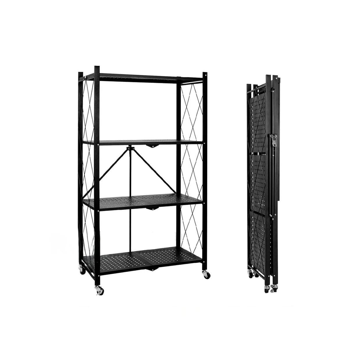 GENERICO - Estante para Casa de 4 Niveles Color Negro Y+Papel de Regalo