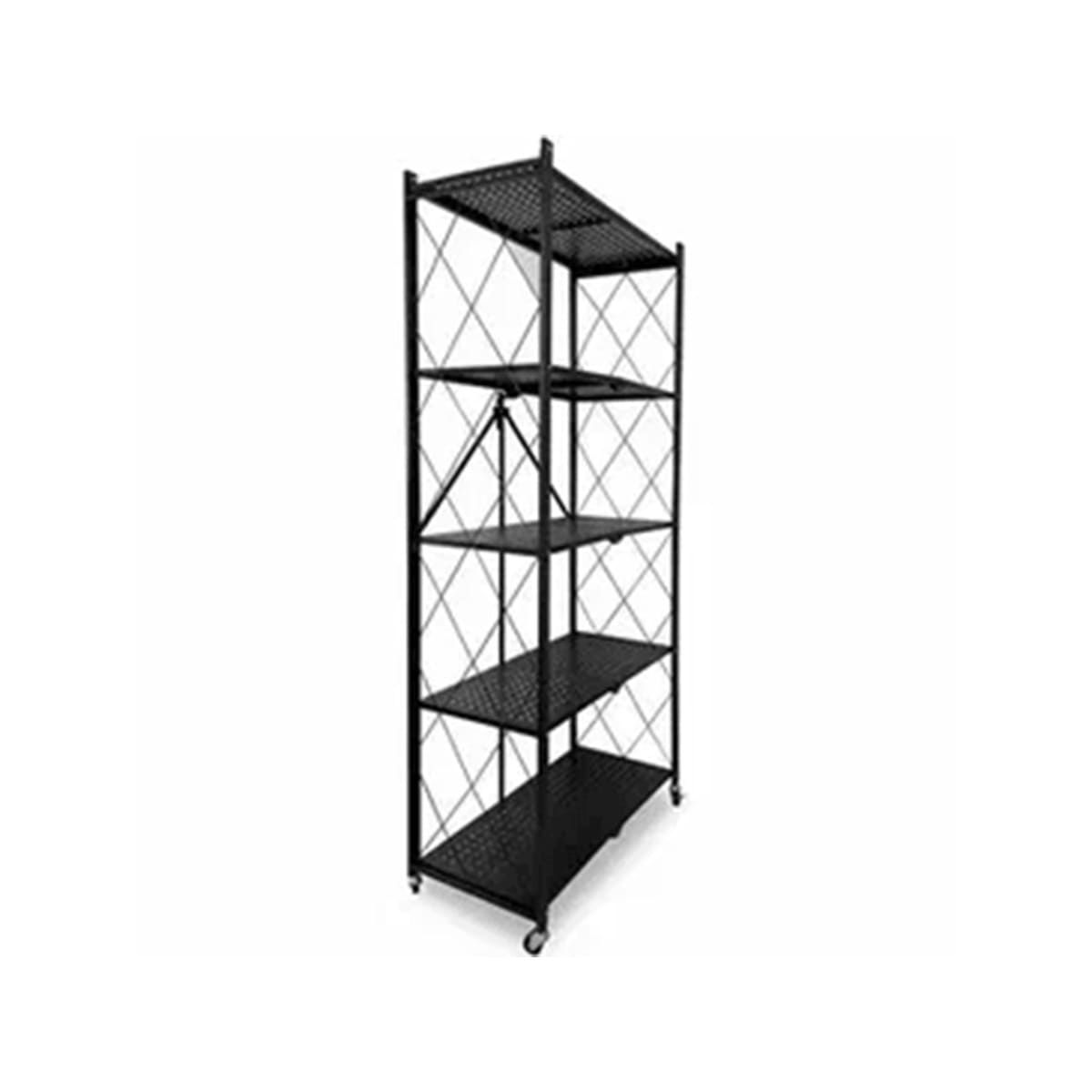 GENERICO - Estante de 5 Niveles Plegable Color Negro Y+Papel de Regalo