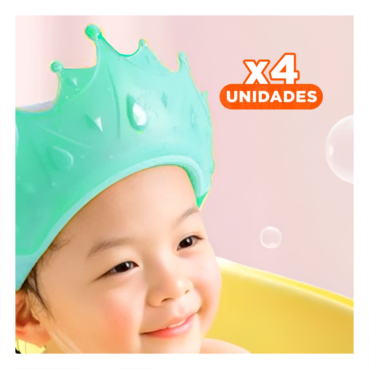 GENERICO - Pack4 Corona Infantil en Verde Agua Y+Regalo Stickers