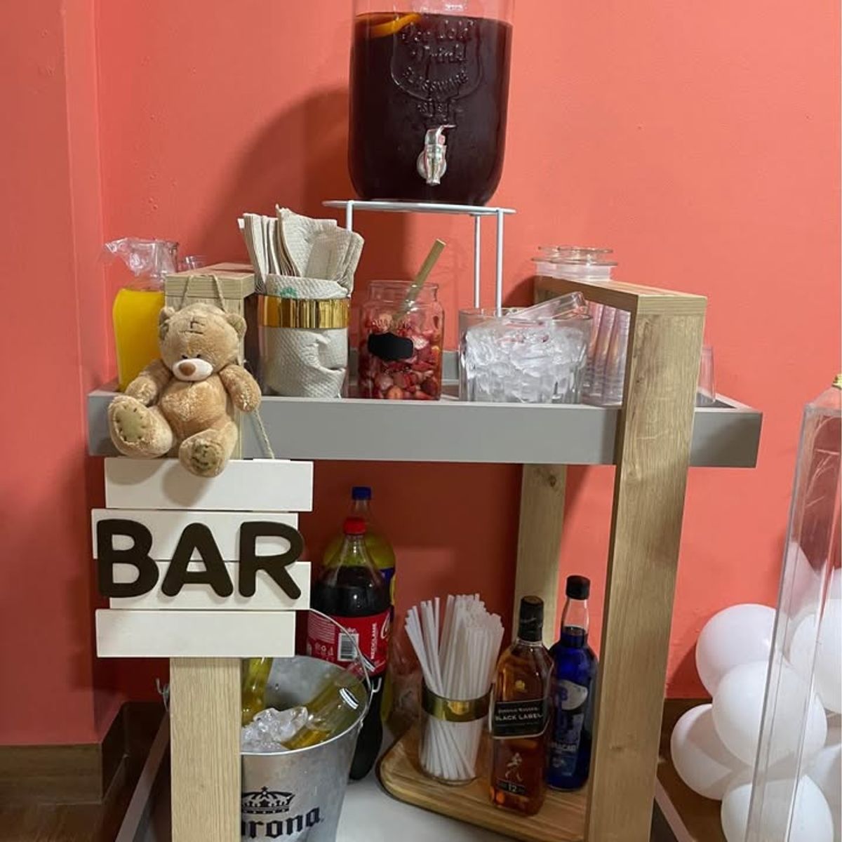 GENERICO - Minibar Mesa Auxliar Capri Y Duna Melamina