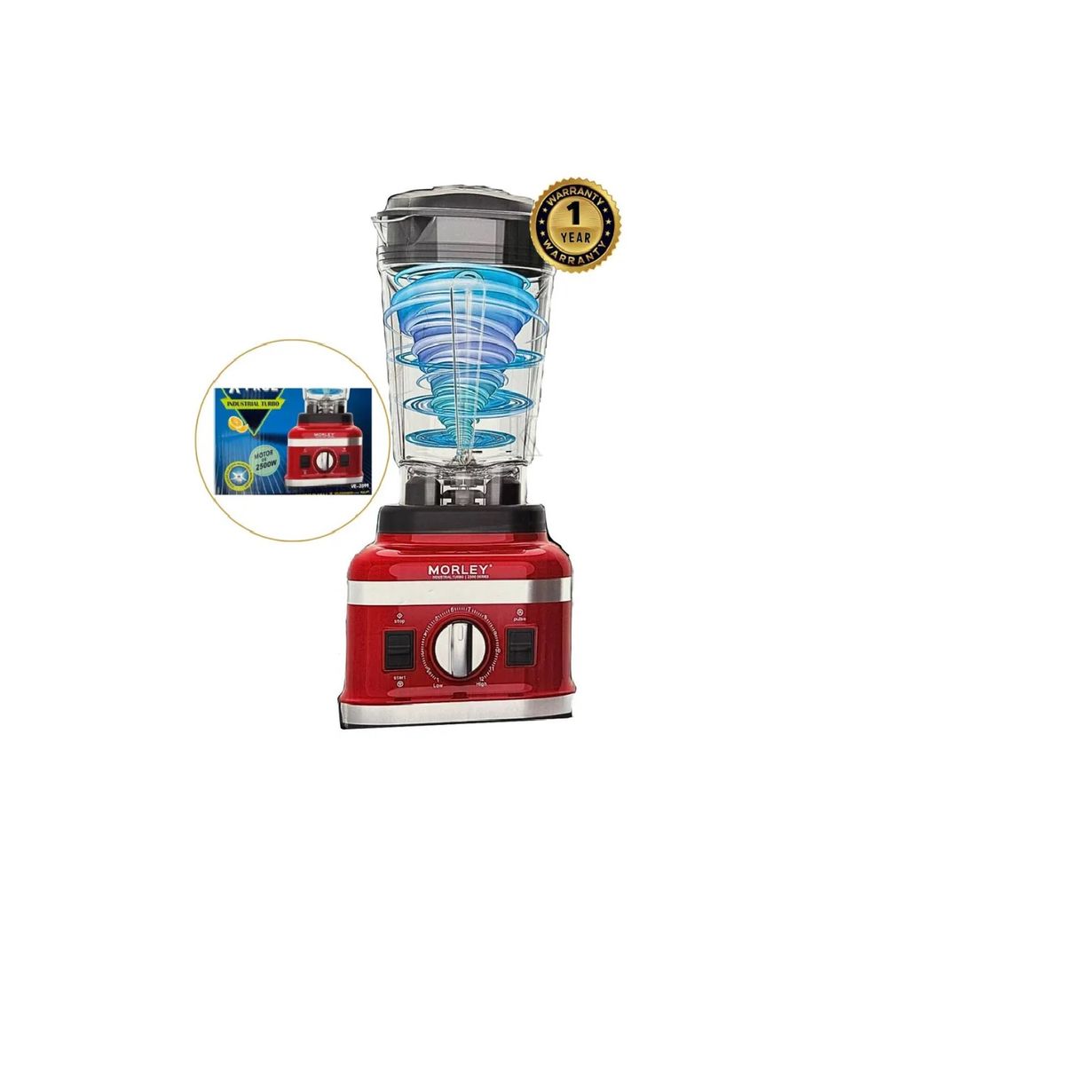 MORLEY - LICUADORA PROFESIONAL 2500W MORLEY 12 VELOCIDADES TECNOLOGIA ALEMAN