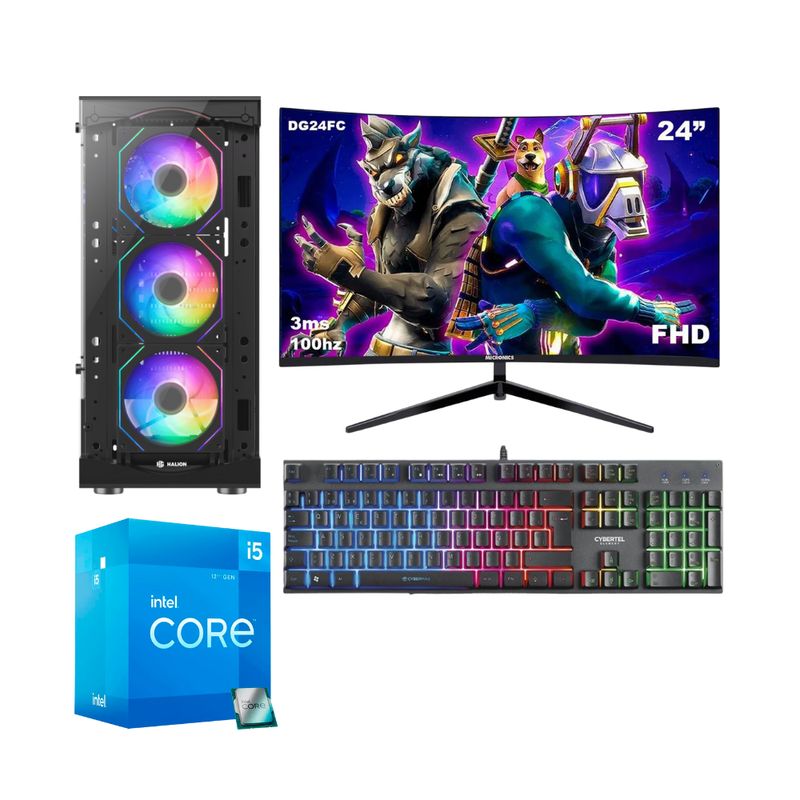 HALION - Combo PC Gamer Intel Core i5 12va 512GB 16GB + Monitor 24
