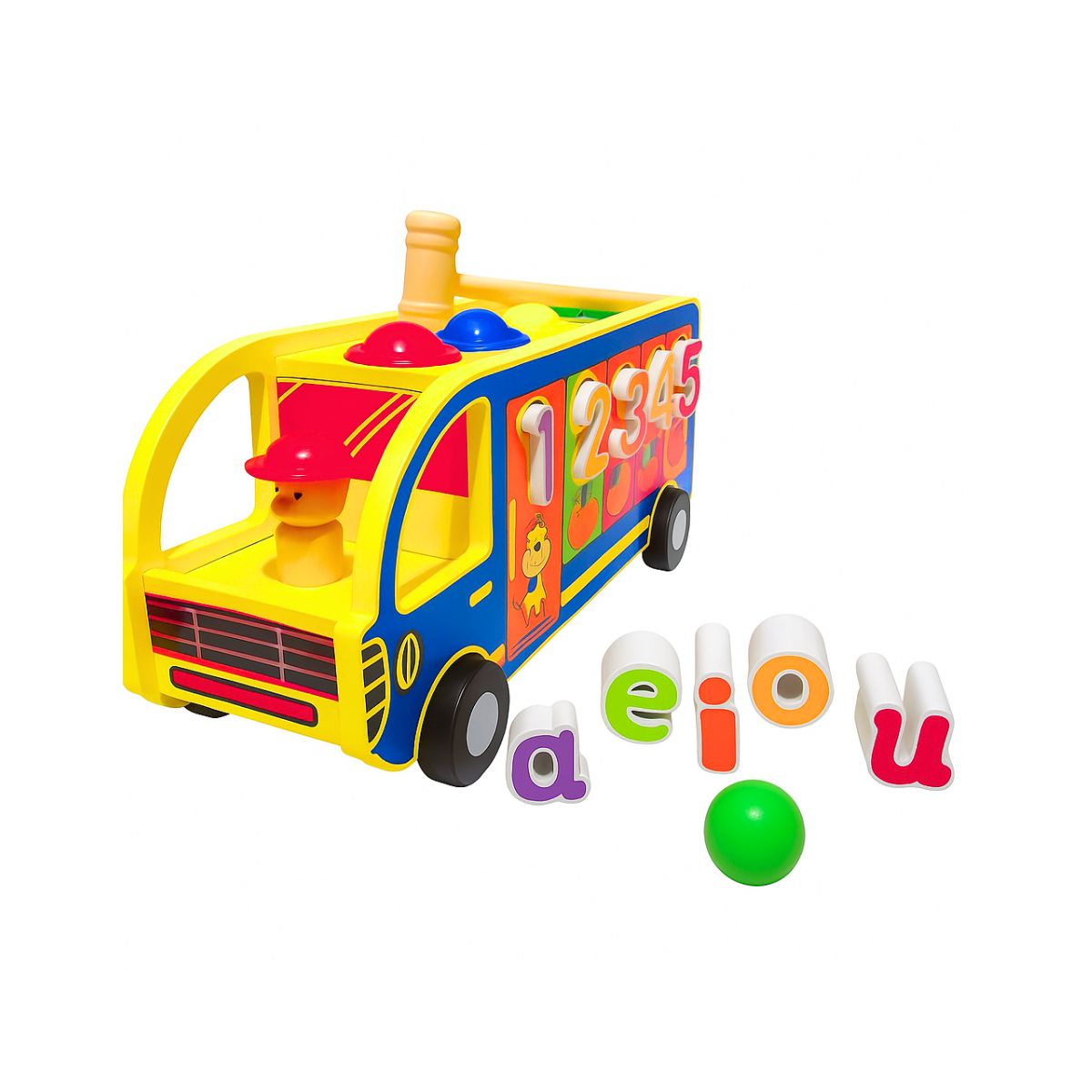 GENERICO - Juego de Madera Bus Vocal y Martillo