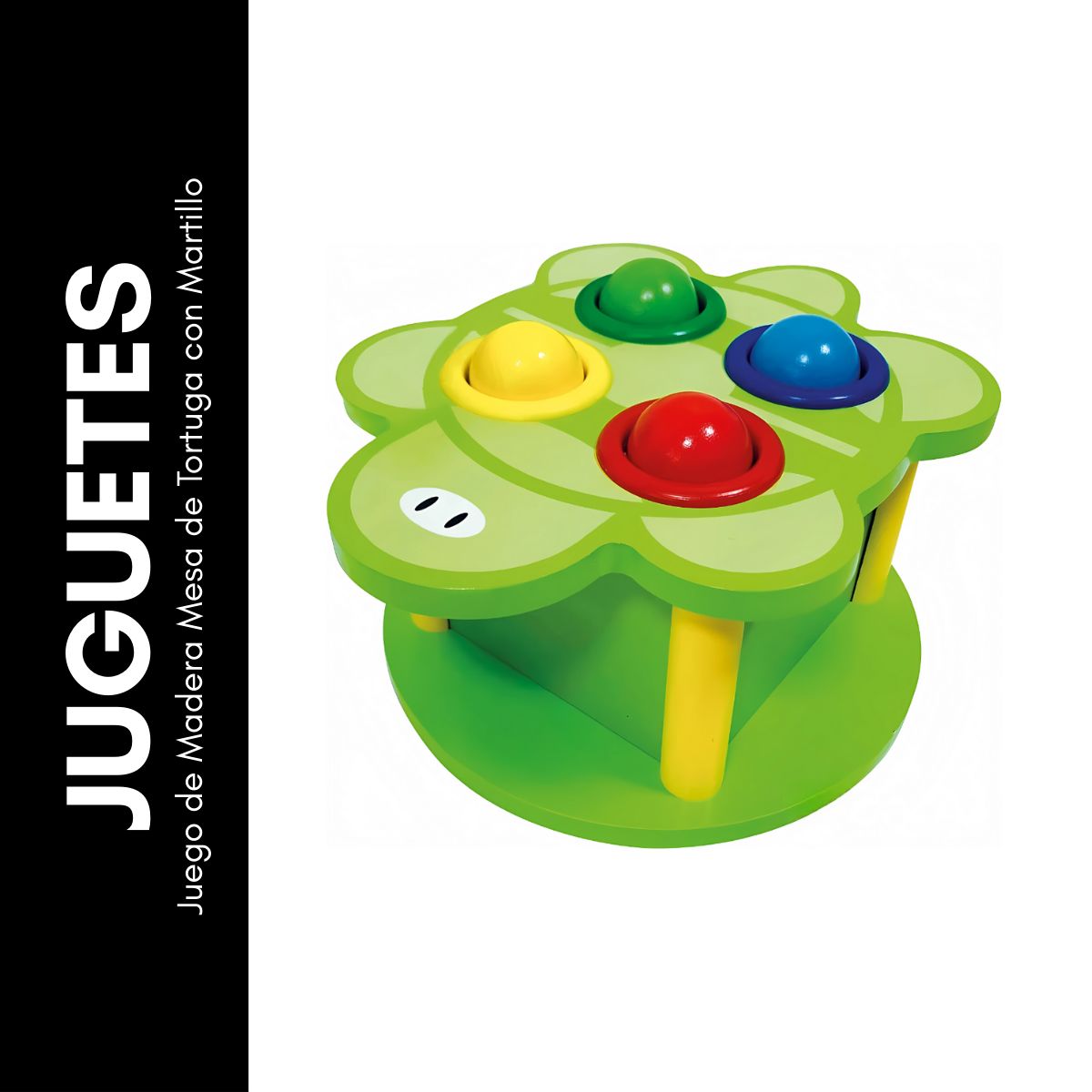 GENERICO - Juego de Madera Mesa de Tortuga con Martillo