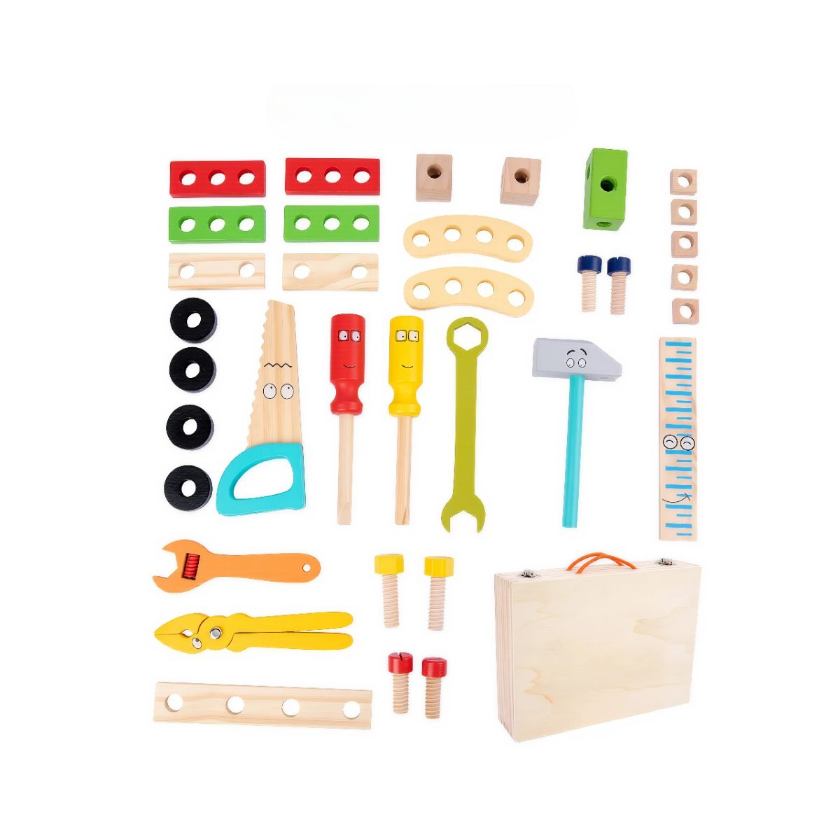 GENERICO - Juego de Madera Kit Herramientas en Maleta