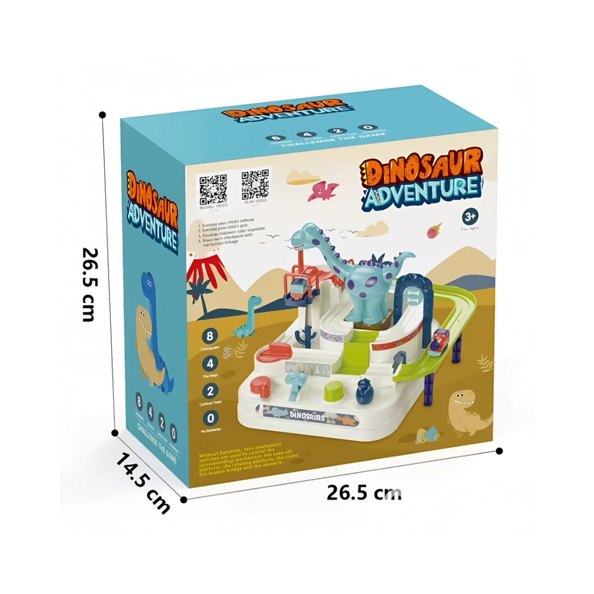 GENERICO - Juguete Pista de Carreras de Dinosaurios