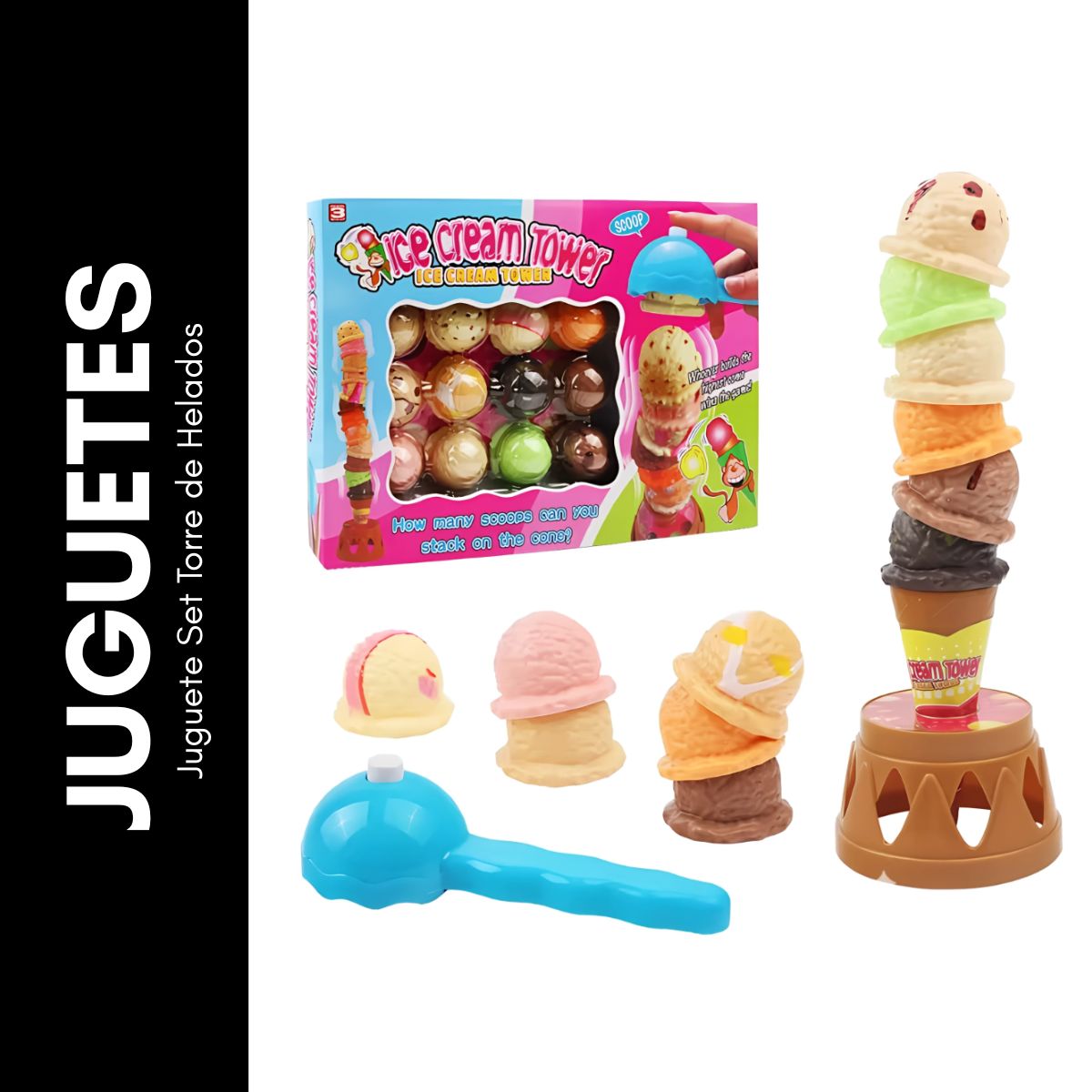 GENERICO - Juguete Set Torre de Helados