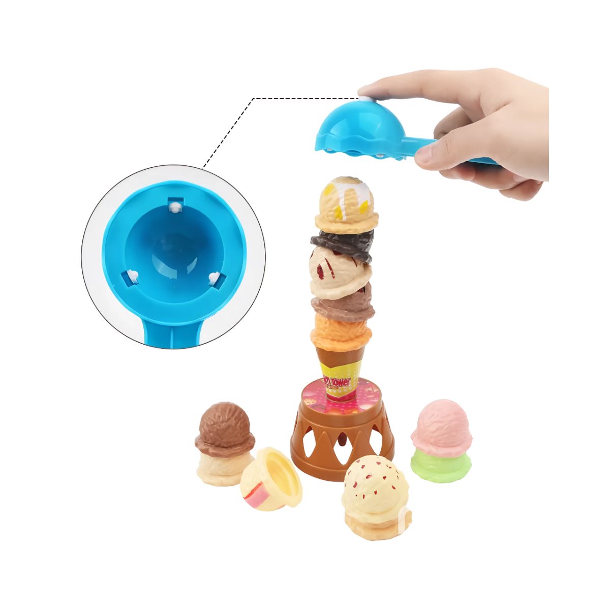 GENERICO - Juguete Set Torre de Helados