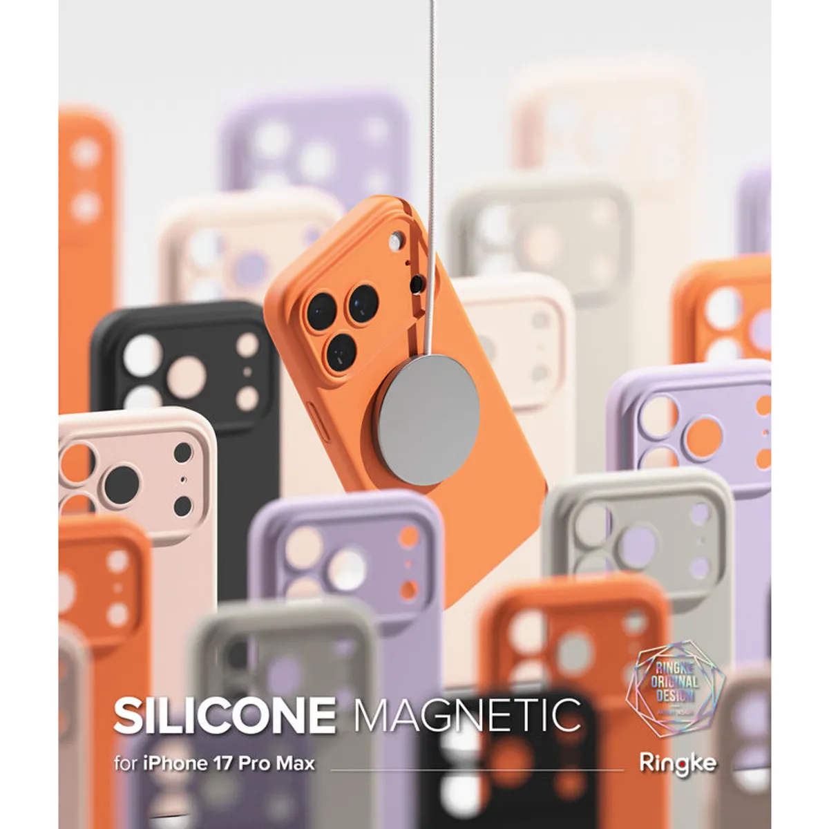 RINGKE - Case Para iPhone 17 Pro Max Ringke MagSafe Silicona Naranja