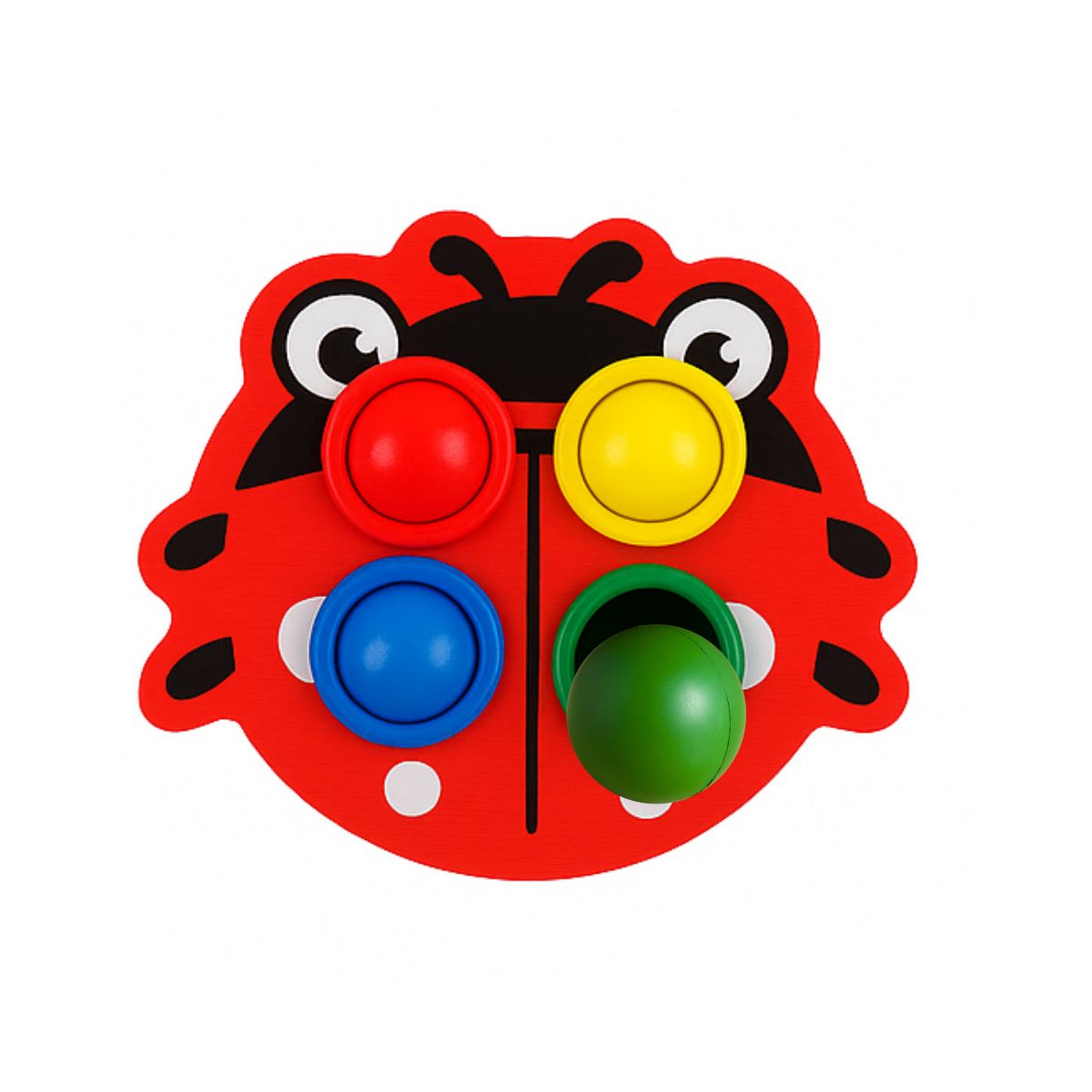 GENERICO - Juego de Madera Mesa de Mariquita con Martillo