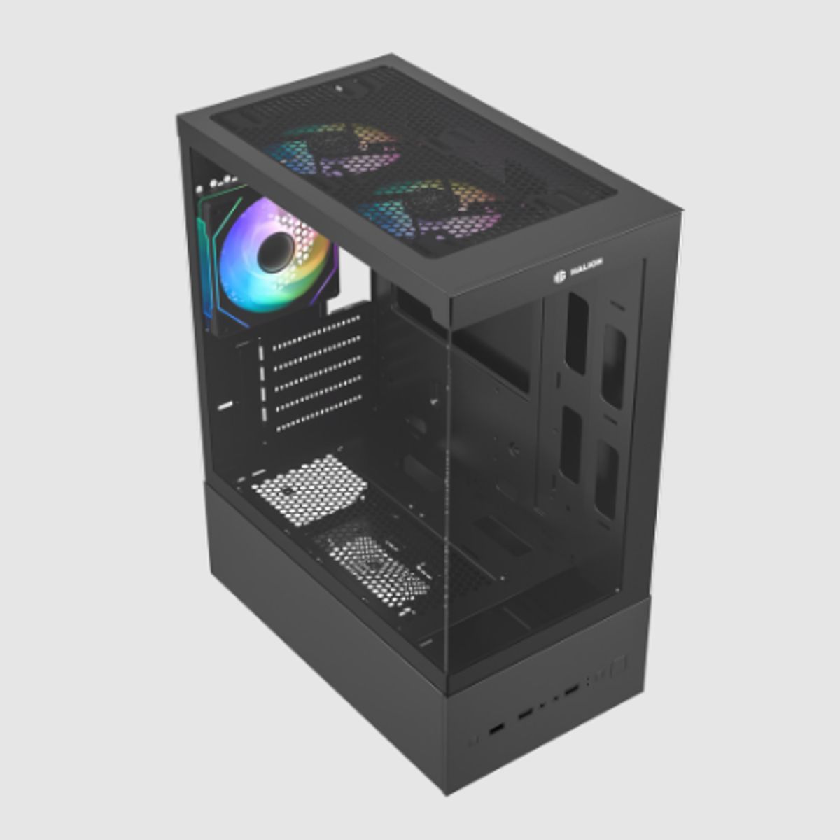 HALION - Case gamer BUFFALO CR41 Con fuente de 500W HALION