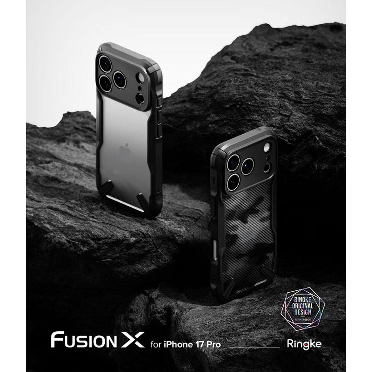 RINGKE - Case Para iPhone 17 Pro Ringke Fusion X Negro