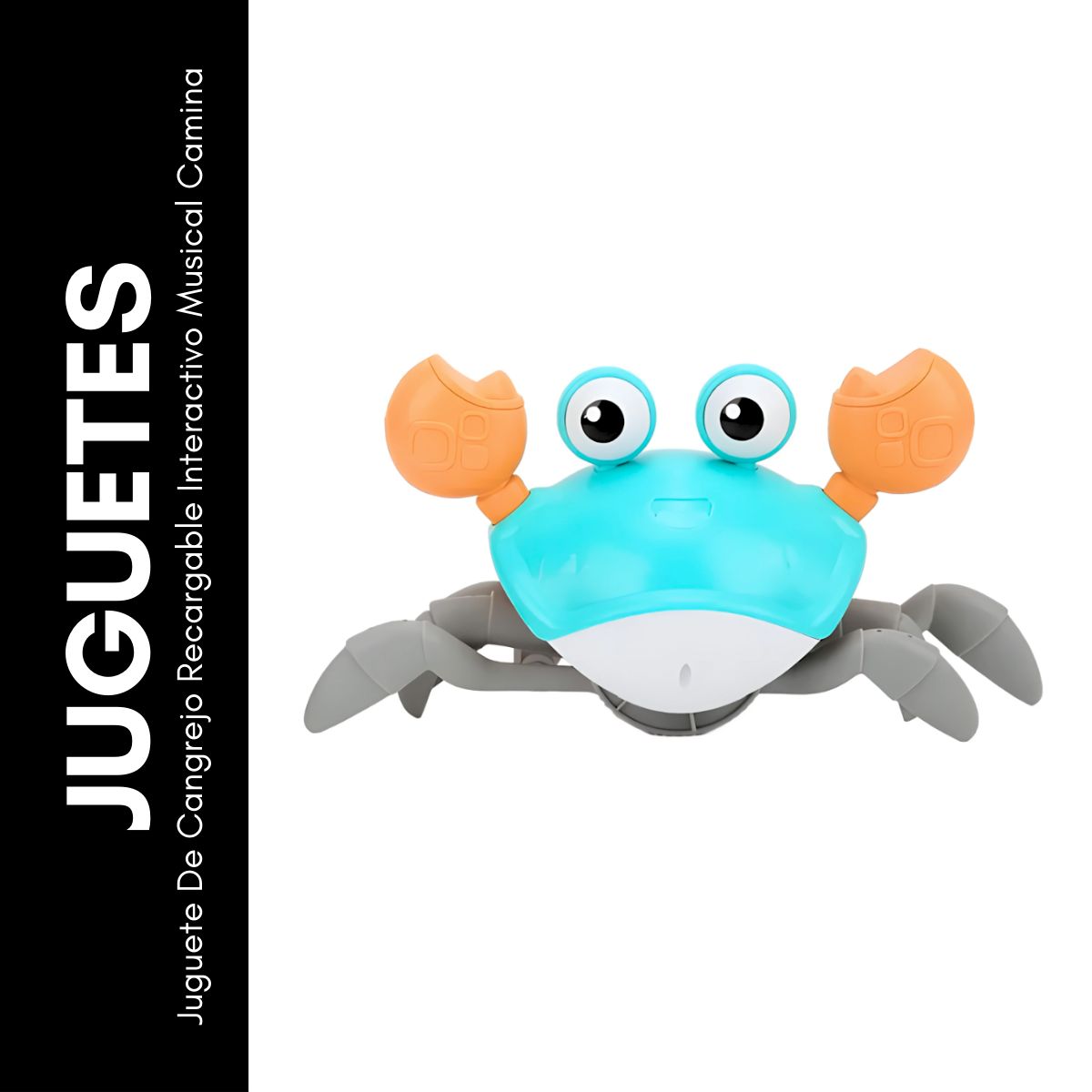 GENERICO - Juguete De Cangrejo Recargable Interactivo Musical Camina