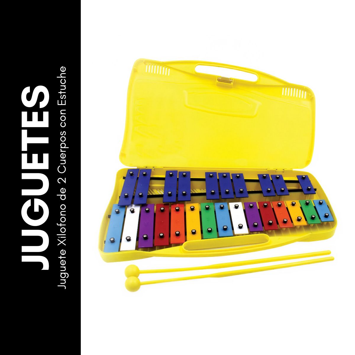 GENERICO - Juguete Xilofono de 2 Cuerpos con Estuche