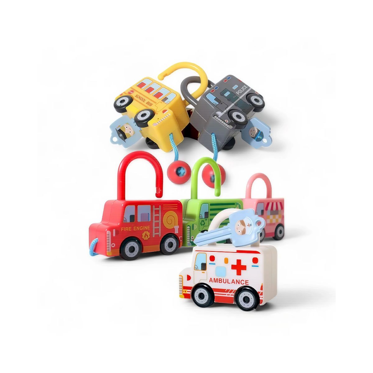 GENERICO - Juguete Carros Didácticos De Profesiones