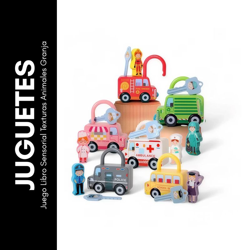 GENERICO - Juguete Carros Didácticos De Profesiones