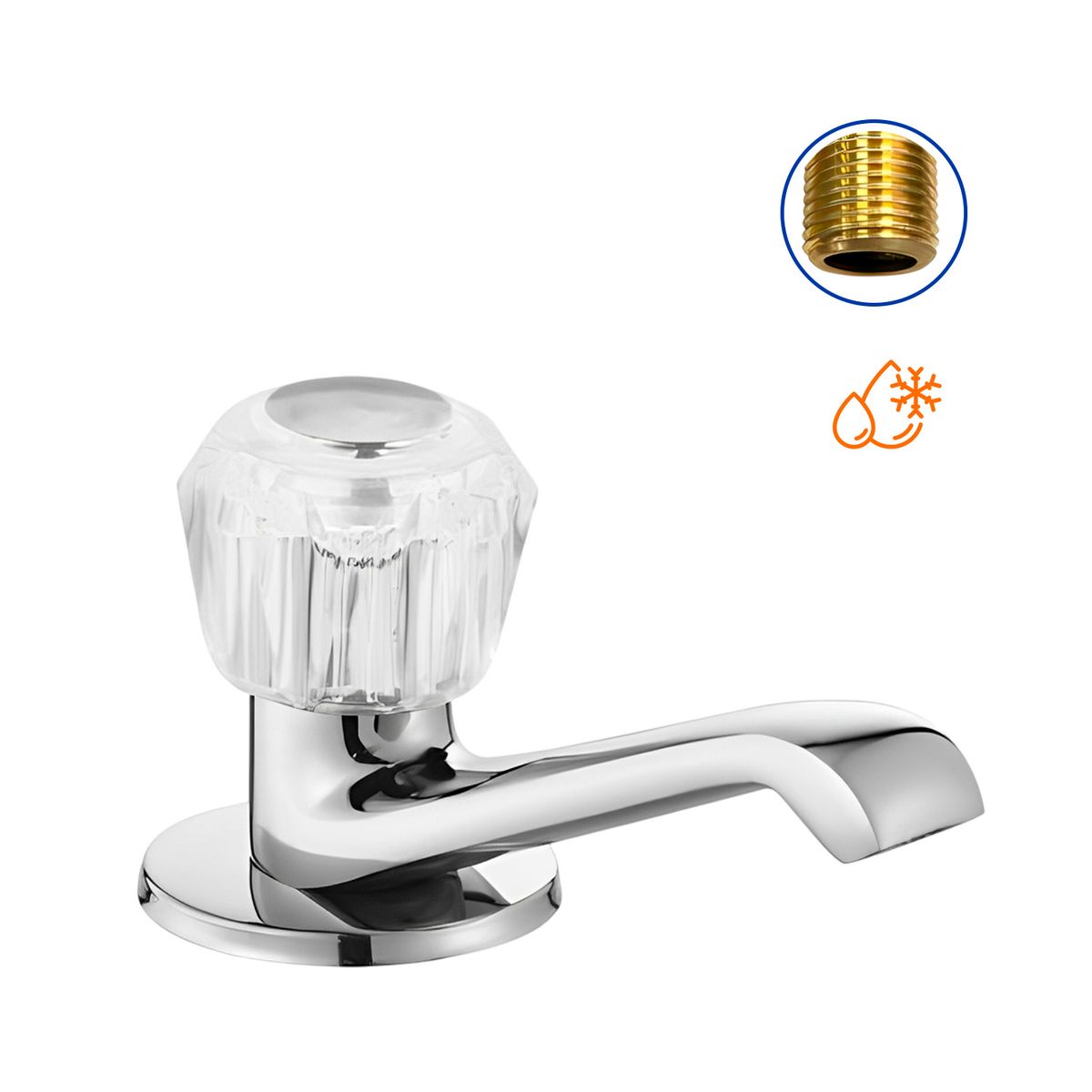 GENERICO - Caño Lavado Acero Wadfow 1p Hogar Grifo - Wzd2503