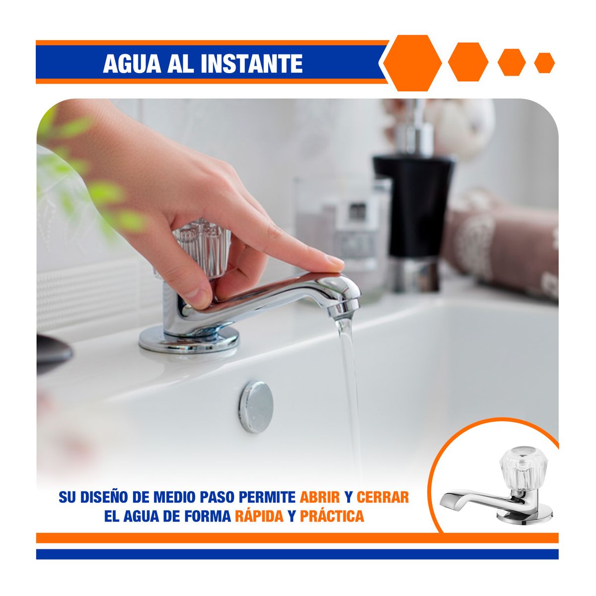 GENERICO - Caño Lavado Acero Wadfow 1p Hogar Grifo - Wzd2503