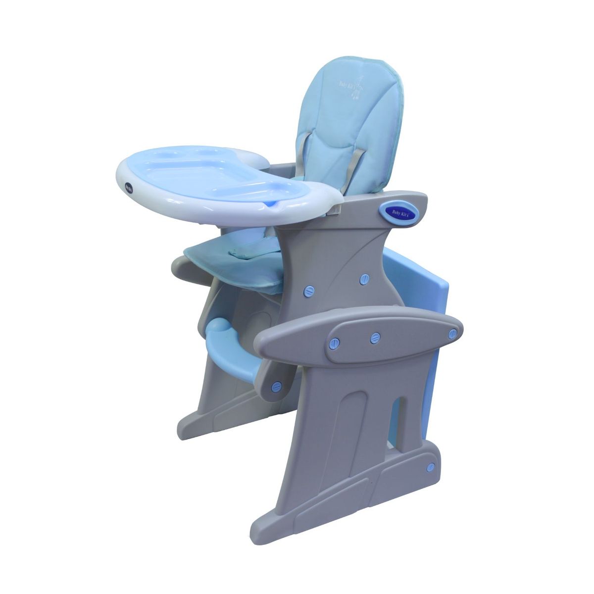 BABY KITS - Silla de Comer Carpeta 3 en 1 Azul