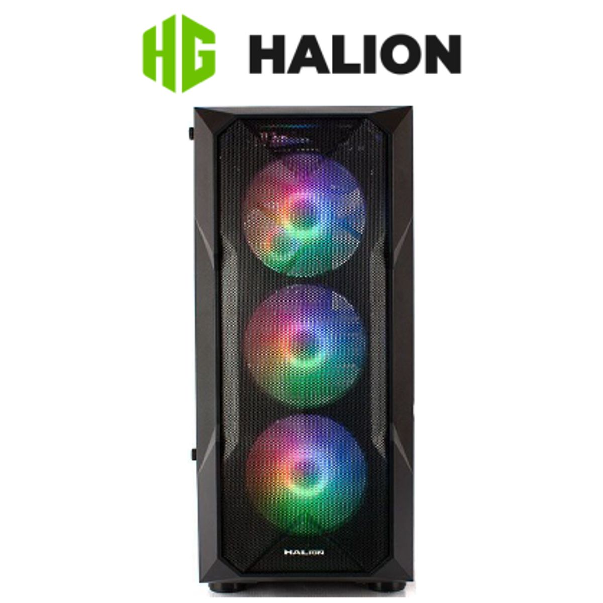 HALION - Case gamer STUKA CR11 ATX Con fuente de 500W HALION