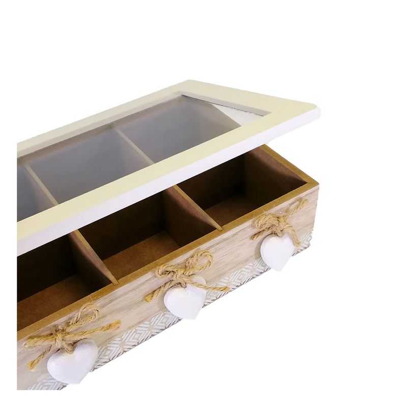 GENERICO - Pack4 Cofre Funcional para Accesorios con 2 Divisiones