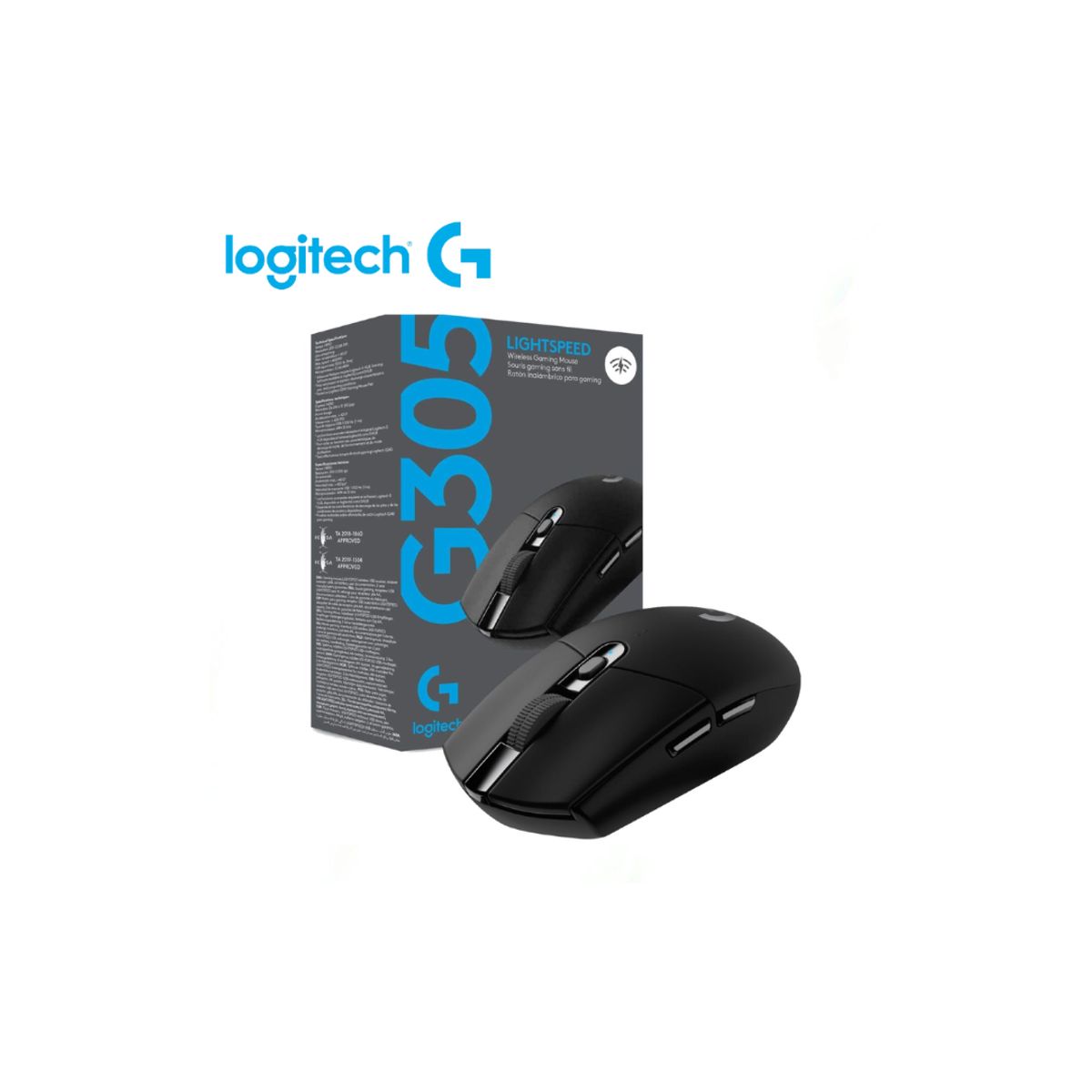 LOGITECH - MOUSE LOGITECH G305 LIGTHSPEED INALAMBRICO NEGRO