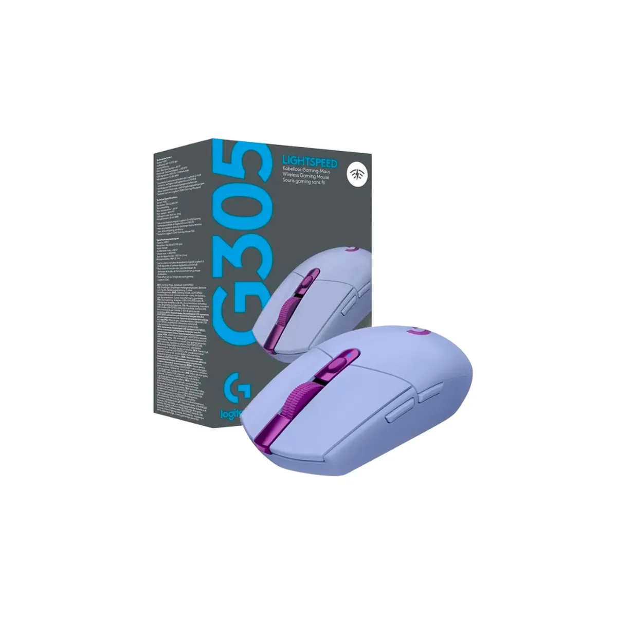 LOGITECH - MOUSE LOGITECH G305 LIGTHSPEED INALAMBRICO LILA