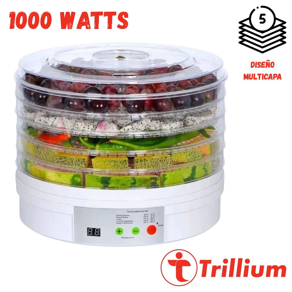 GENERICO - Deshidratador de alimentos TX-1904 Trillium