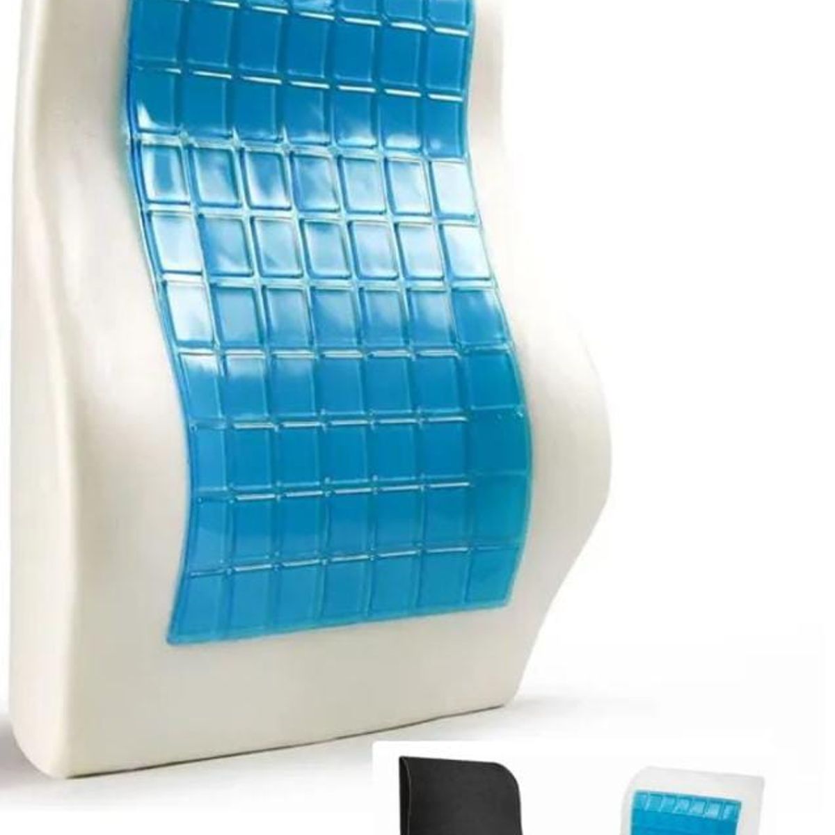 GENERICO - Cojin Respaldar Lumbar Con Gel Frio + Funda  MEMORY FOAM