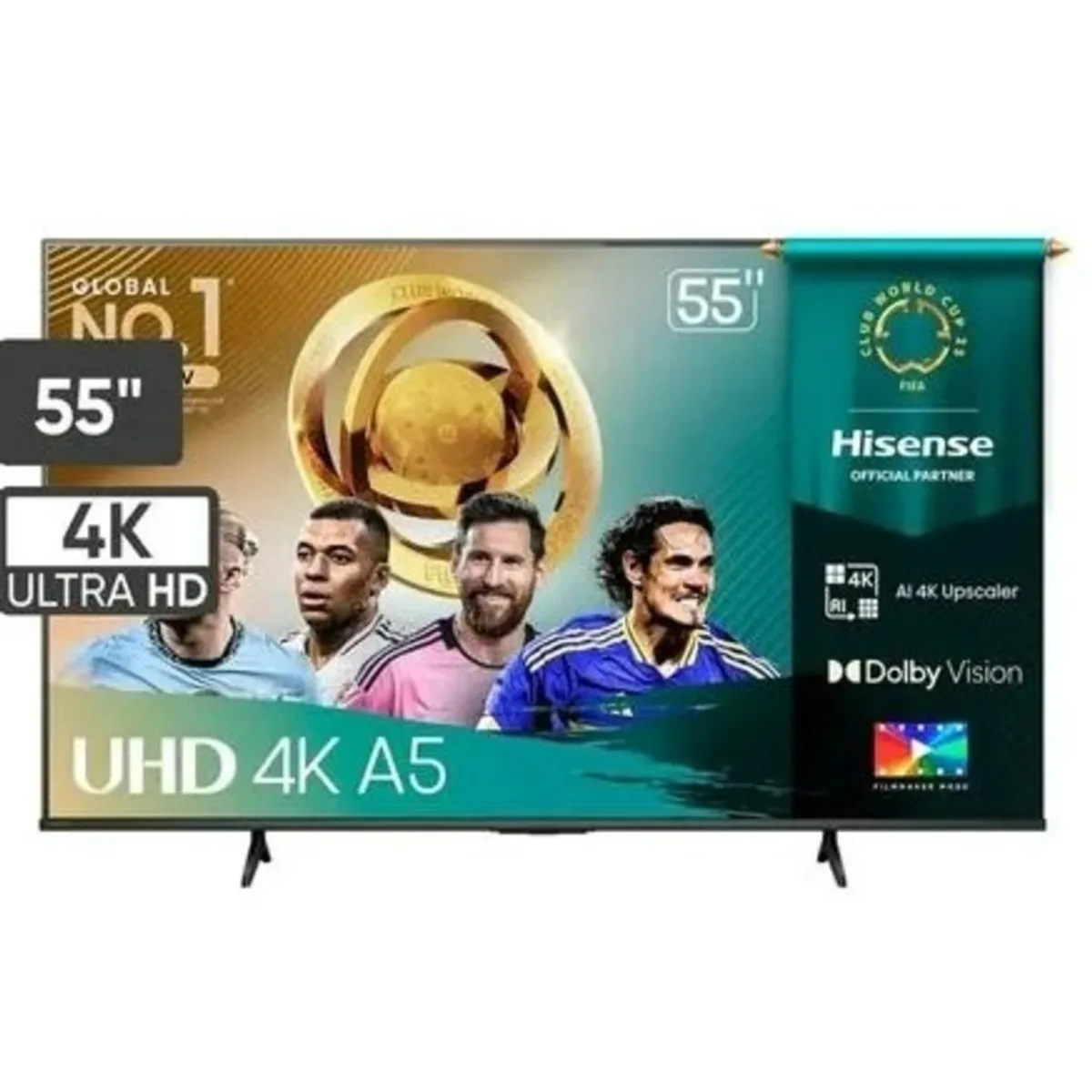 HISENSE - Televisor Hisense Led 55 Smart UHD 4K VIDAA 55A5NV 2025